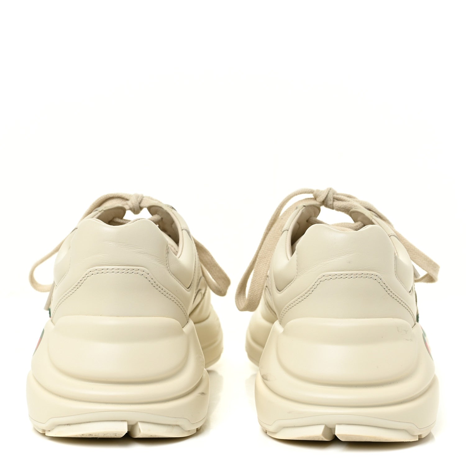 Gucci Calfskin Logo Womens Rhyton Sneakers 40 Ivory 4 of 20