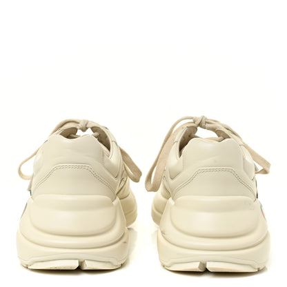 Gucci Calfskin Logo Womens Rhyton Sneakers 40 Ivory 4 of 20