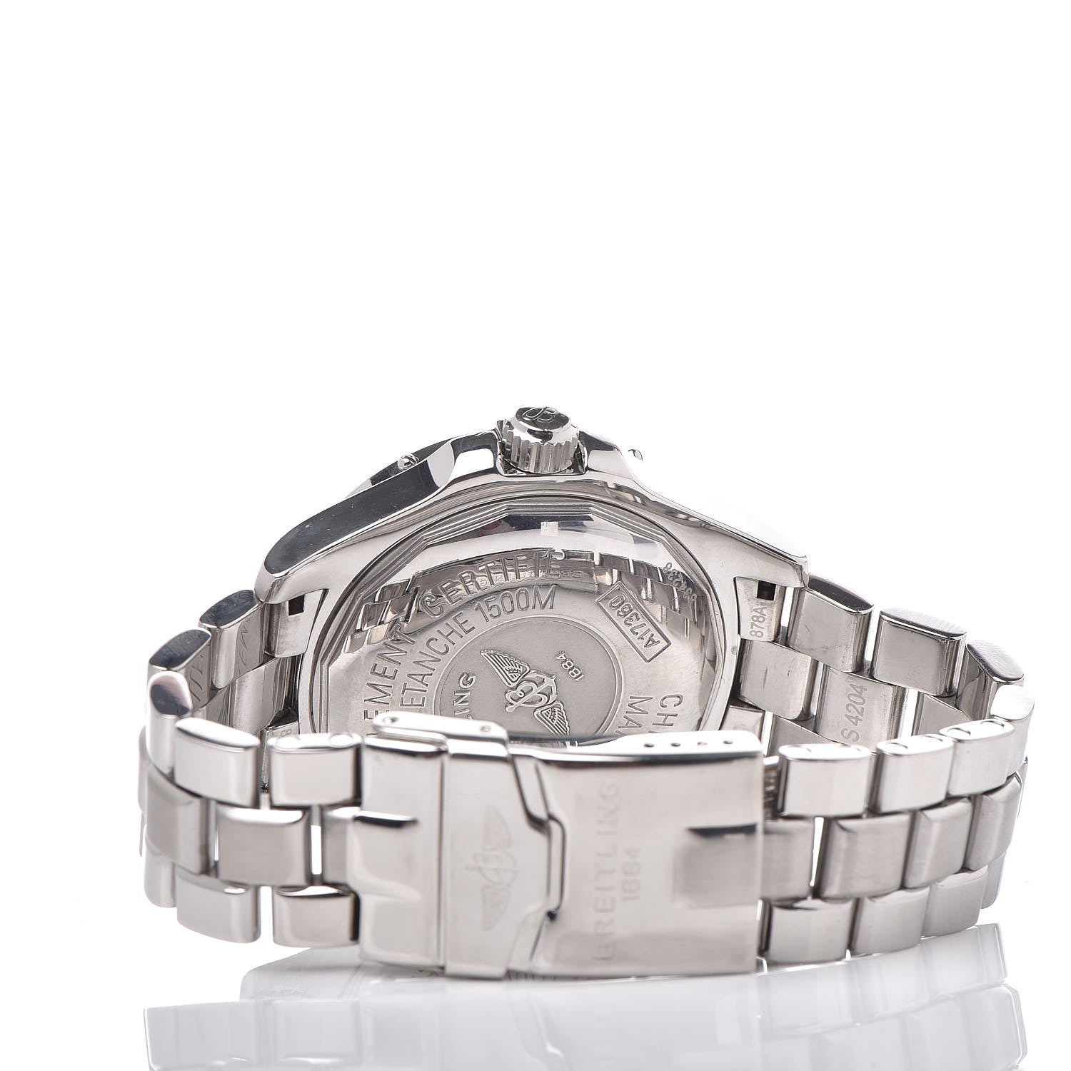 Breitling Stainless Steel 40mm Chronometre Super Ocean Automatic Watch Black A17360 4 of 6