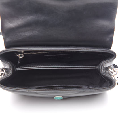 Saint Laurent Calfskin Y Quilted Monogram Toy Loulou Crossbody Bag Black 4 of 10
