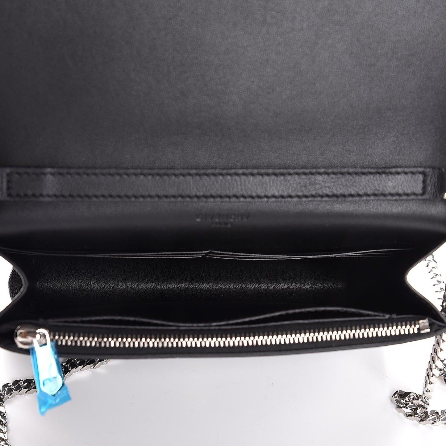 Sugar Goatskin Pandora Chain Wallet Black