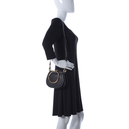 Chloe Calfskin Suede Small Nile Bracelet Bag Black 2 of 23