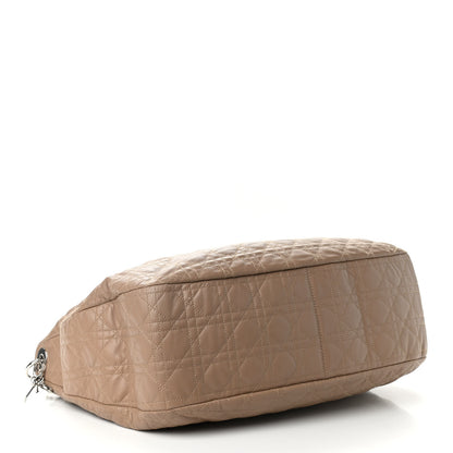 Christian Dior Lambskin Cannage Large Dior Soft Hobo Beige 4 of 14