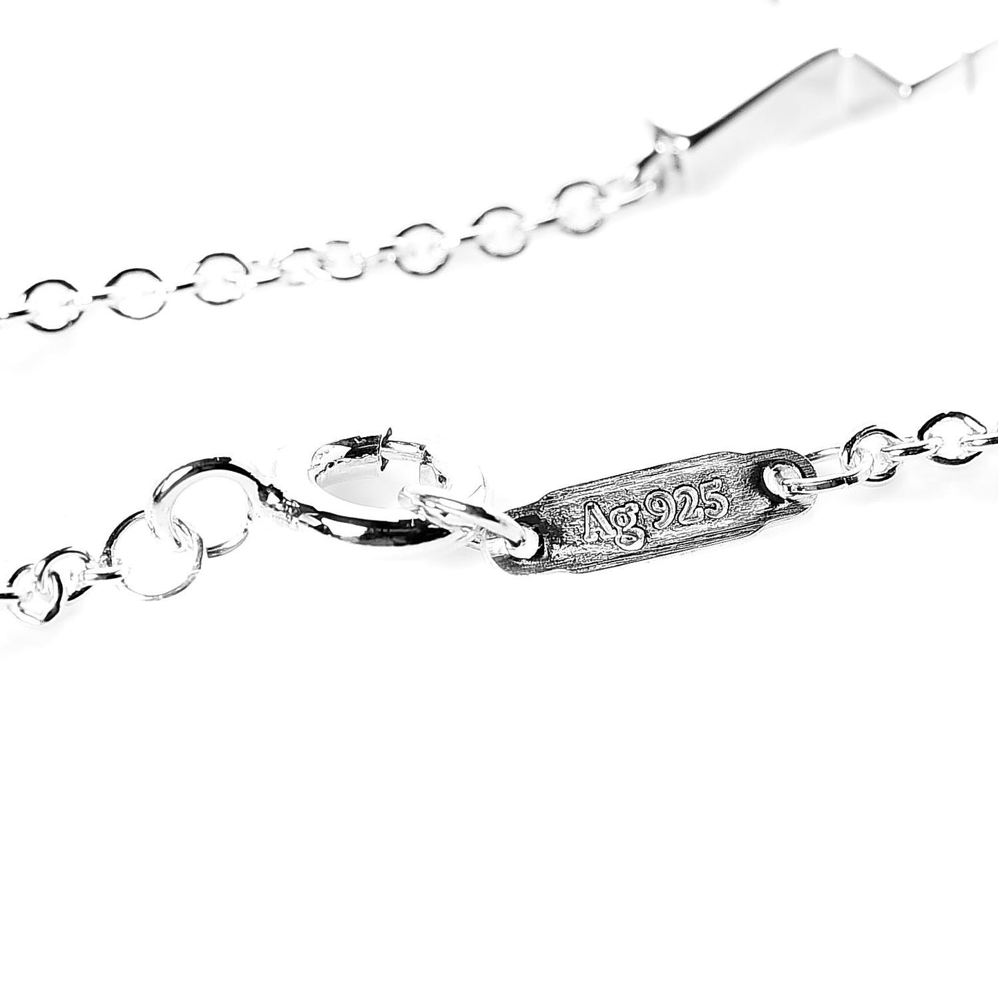 Sterling Silver T Two Single Chain Bracelet