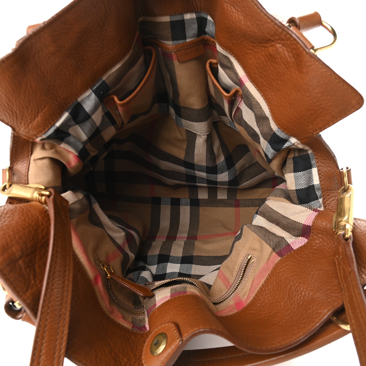 Burberry Calfskin Medium Raymond Brown 5 of 11
