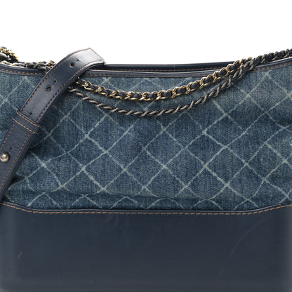 Chanel Denim Calfskin Medium Gabrielle Hobo Blue 8 of 16