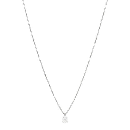 Harry Winston Platinum Diamond .55ct Pear Solitaire Pendant Necklace 1 of 6