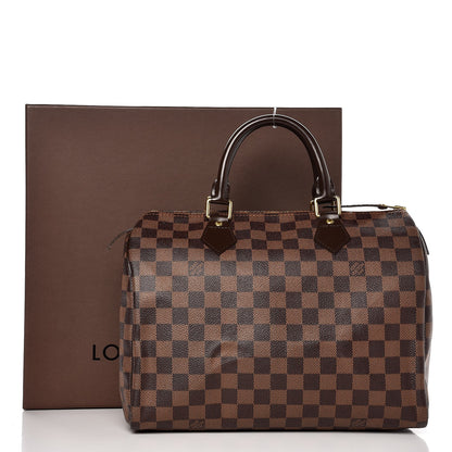 Louis Vuitton Damier Ebene Speedy 30 9 of 9
