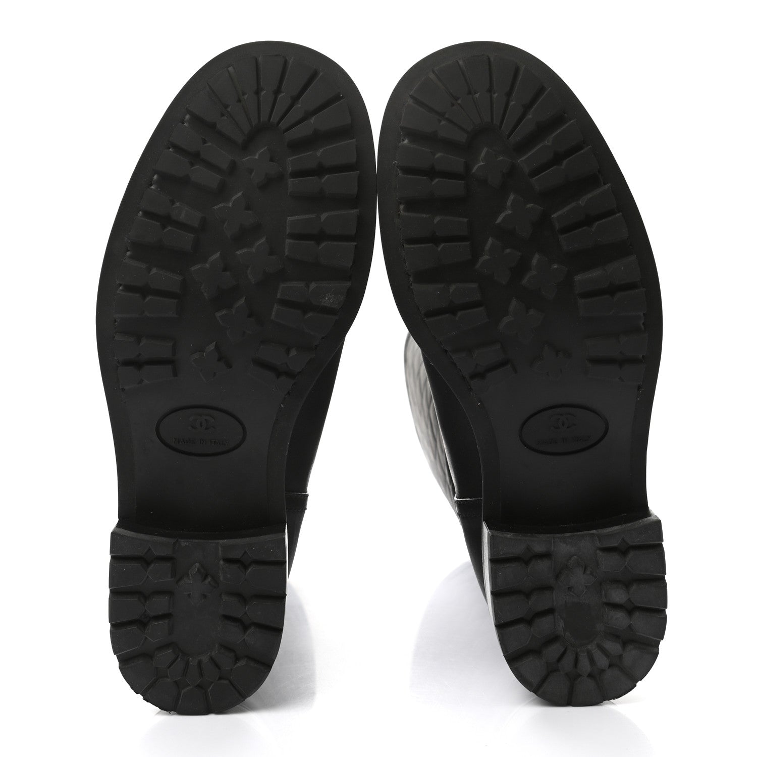 Chanel Oily Calfskin Quilted High Boots 37 Black 5 of 7