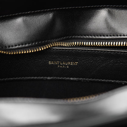 Saint Laurent Shiny Calfskin Medium Uptown Tote Black 5 of 8