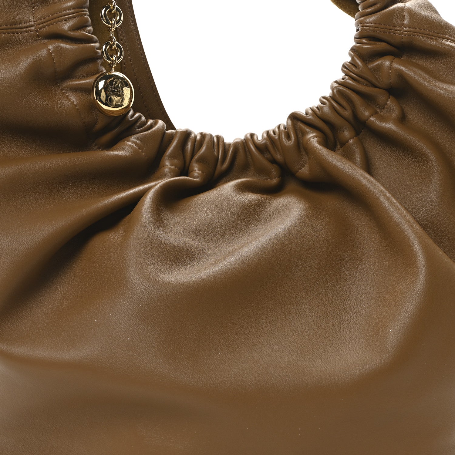 Loewe Mellow Nappa Medium Squeeze Bag Oak 7 of 9