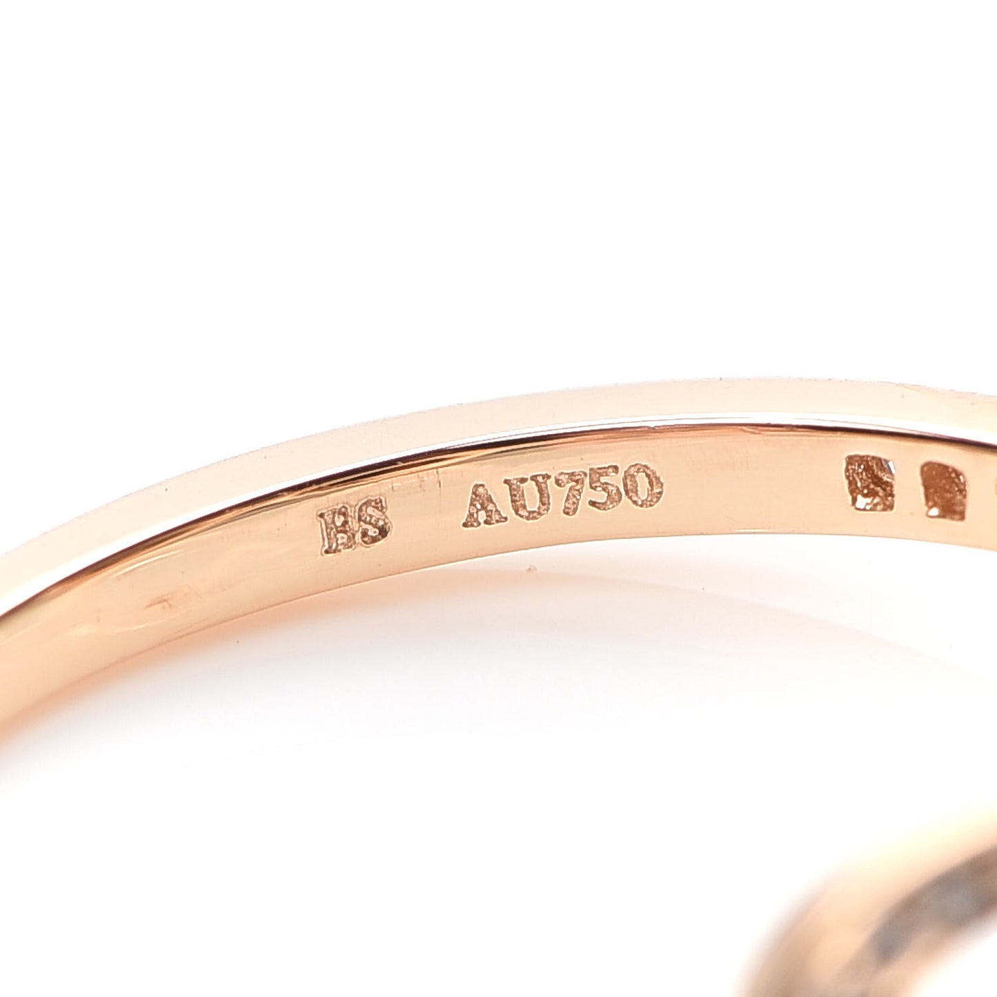 18K Rose Gold Diamond Infinity Ring 52 6