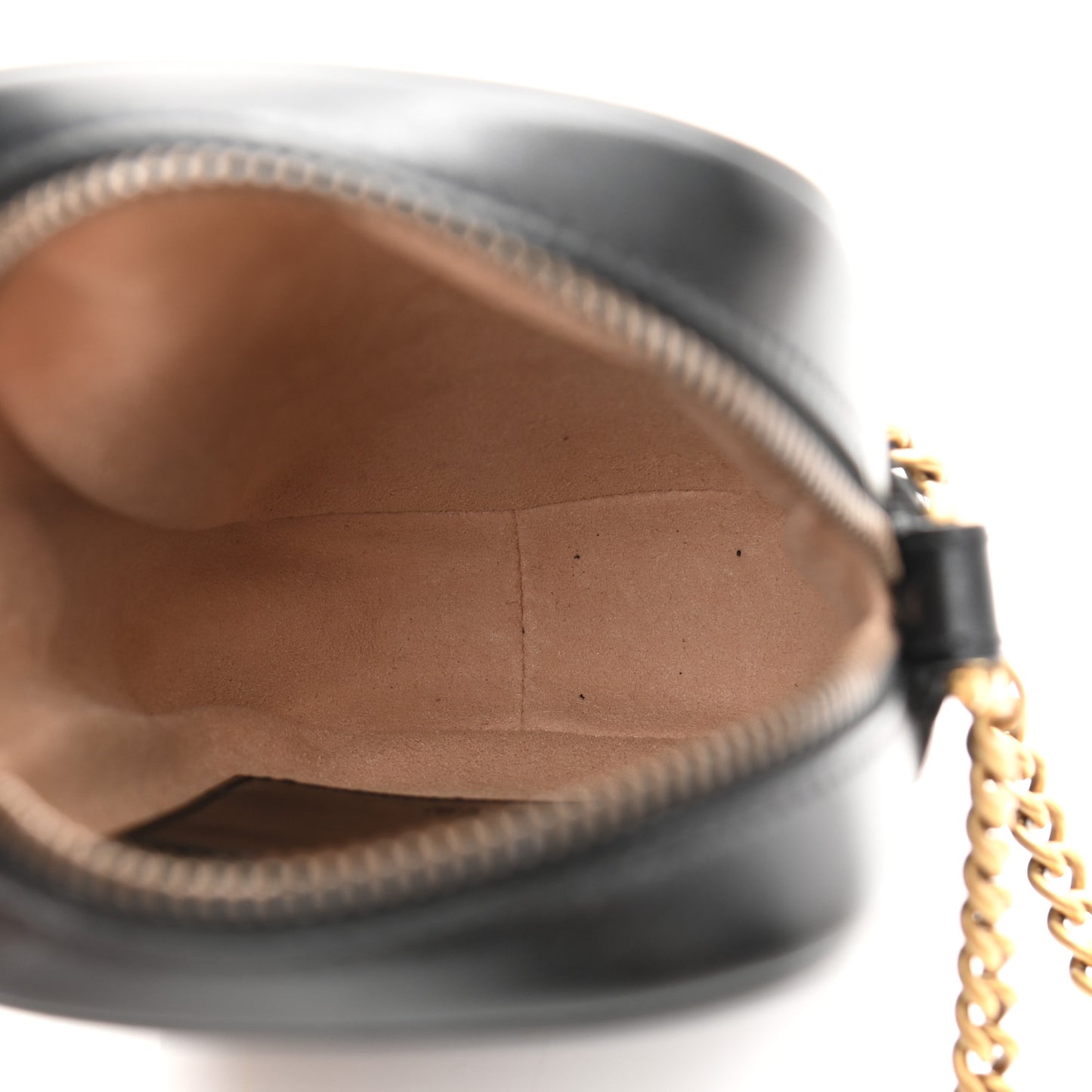 Calfskin Matelasse Mini GG Marmont Crossbody Bag Black