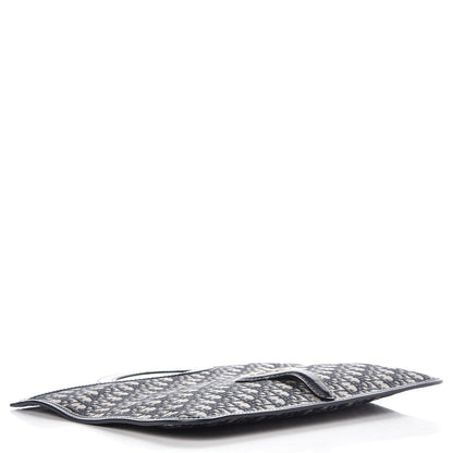 Christian Dior Oblique Fold Over Clutch Blue 7 of 9