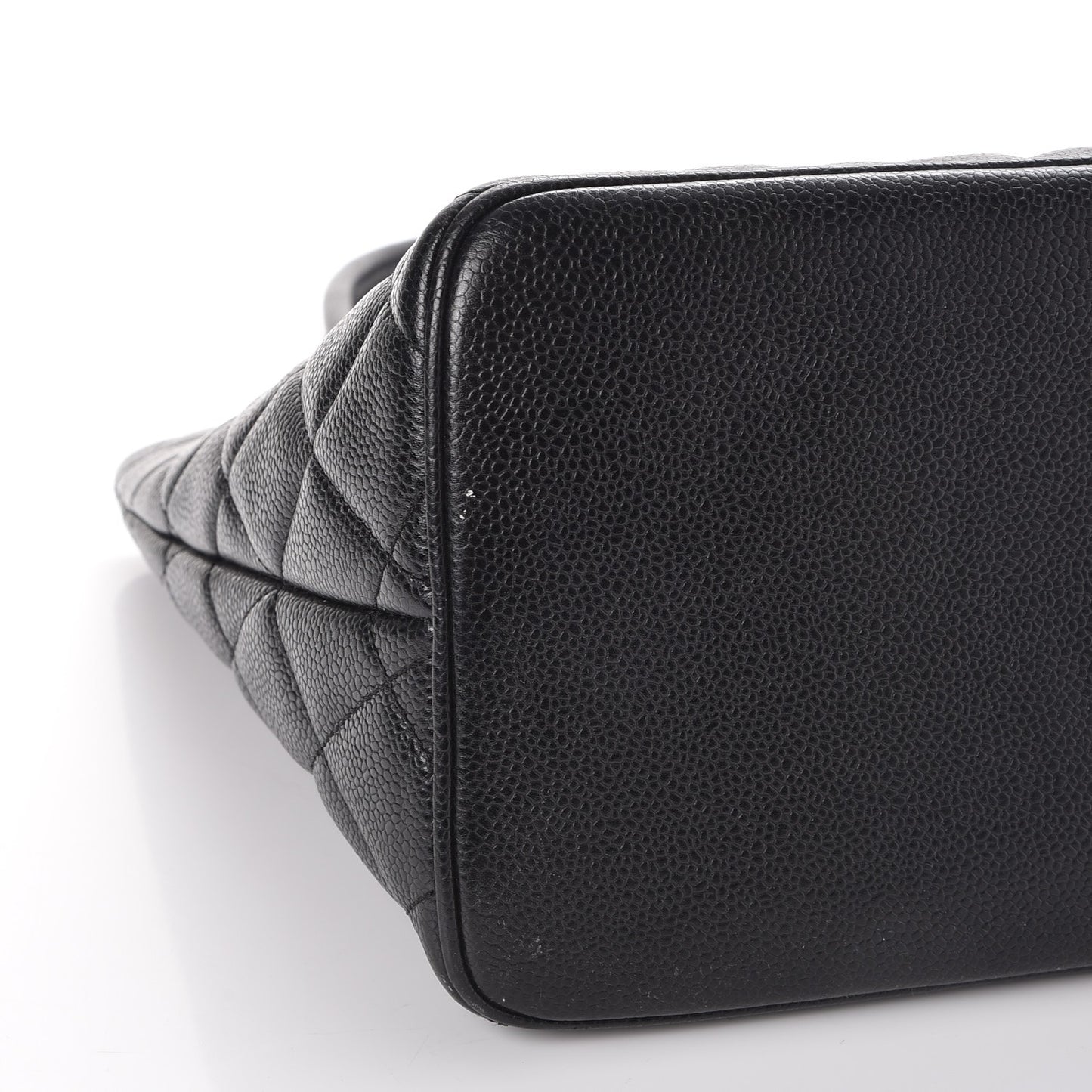 Caviar Quilted Medallion Tote Black