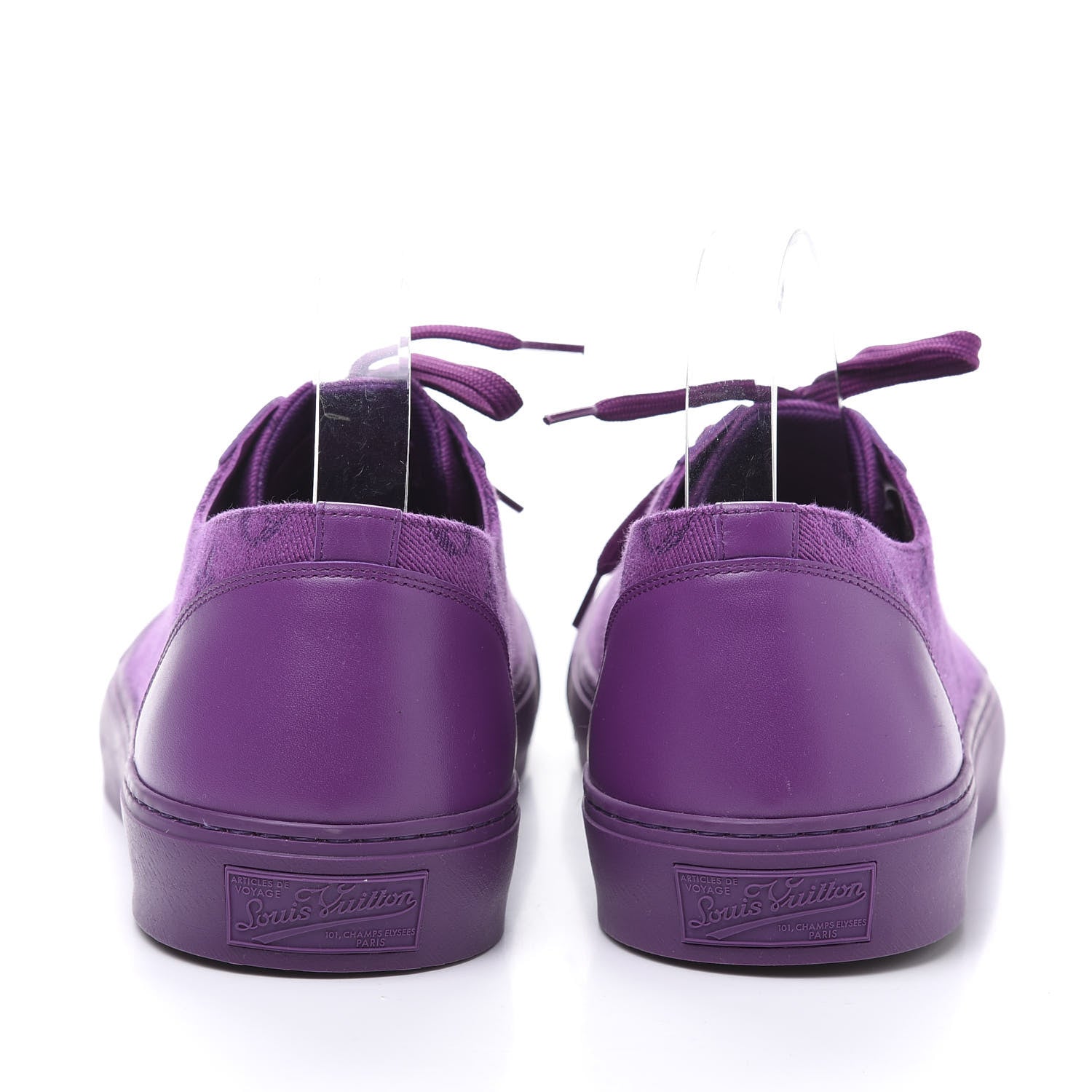 Louis Vuitton Canvas Monogram Mens Tattoo Sneakers 10.5 Violet 4 of 9
