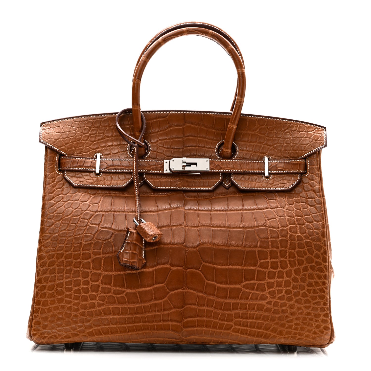 Hermes Matte Alligator Birkin 35 Fauve 1 of 11