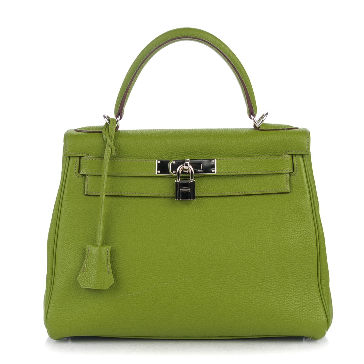 Hermes Taurillon Clemence Kelly Retourne 28 Vert Anis 1 of 27