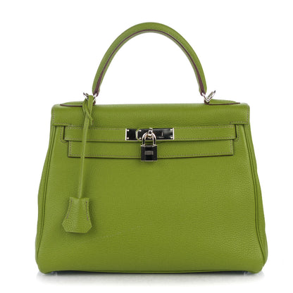 Hermes Taurillon Clemence Kelly Retourne 28 Vert Anis 1 of 27
