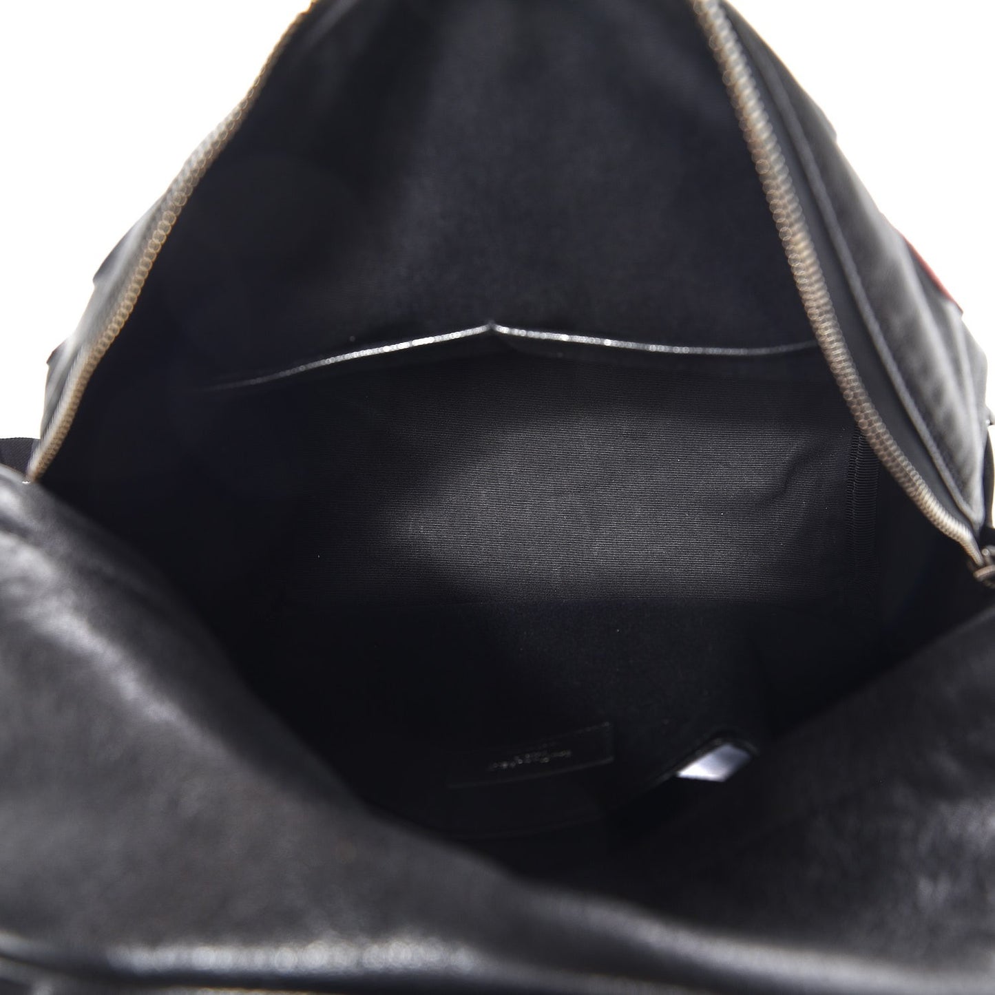 Sheepskin Mini Love Appliqué City Backpack Black