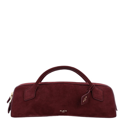 Alaia Suede Goatskin Teckel Clutch Rouge Grenat 1 of 9