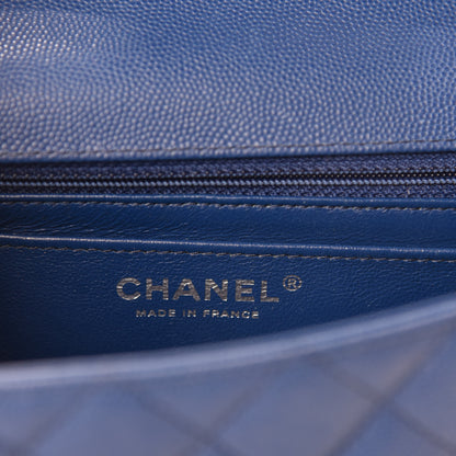 Chanel Caviar Quilted Mini Rectangular Flap Blue 11 of 14