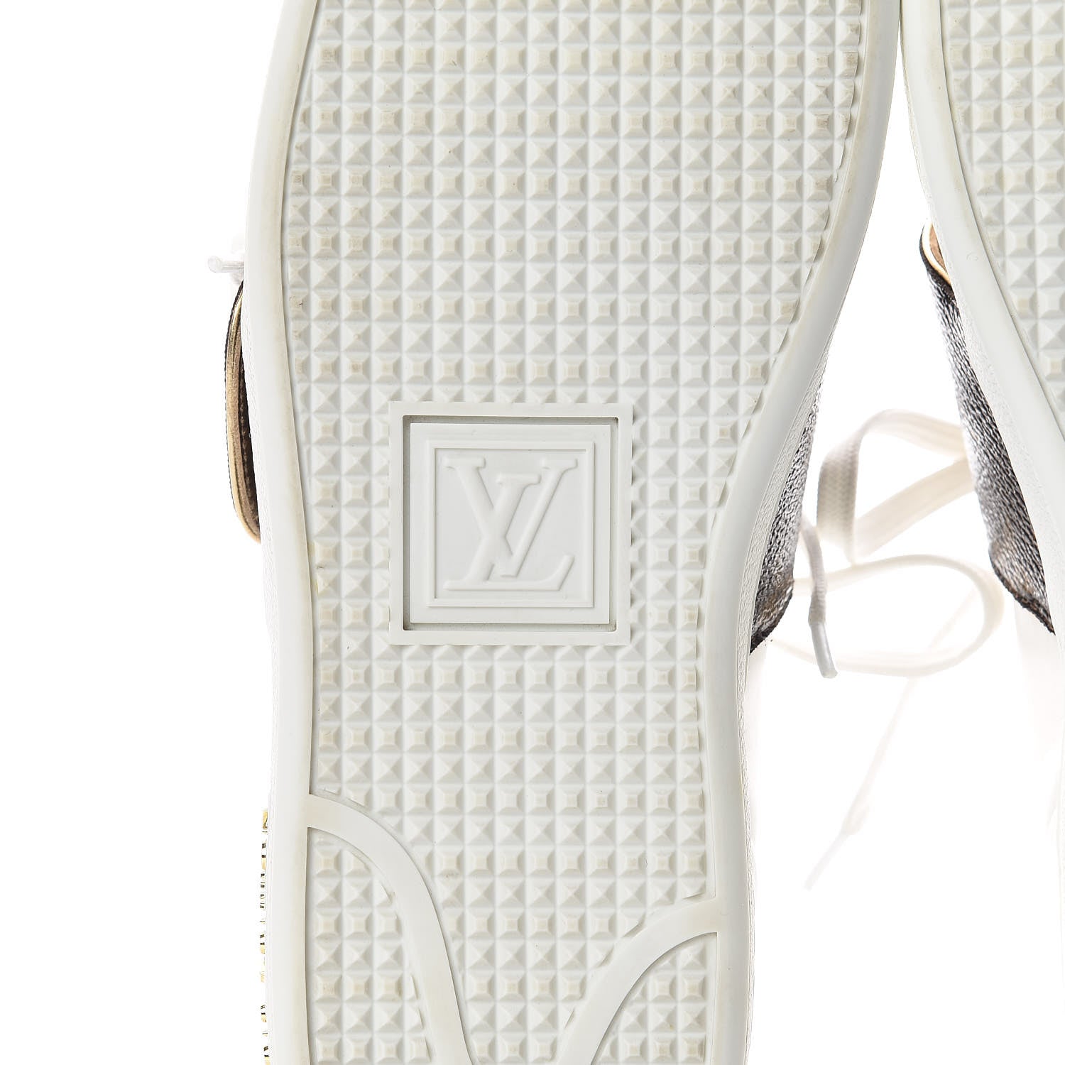 Louis Vuitton Calfskin Monogram Frontrow Sneakers 38 White 8 of 15