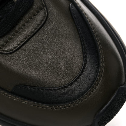 Bottega Veneta Calfskin Technical Mesh Speedster Sneakers 44 Black Khaki 8 of 13