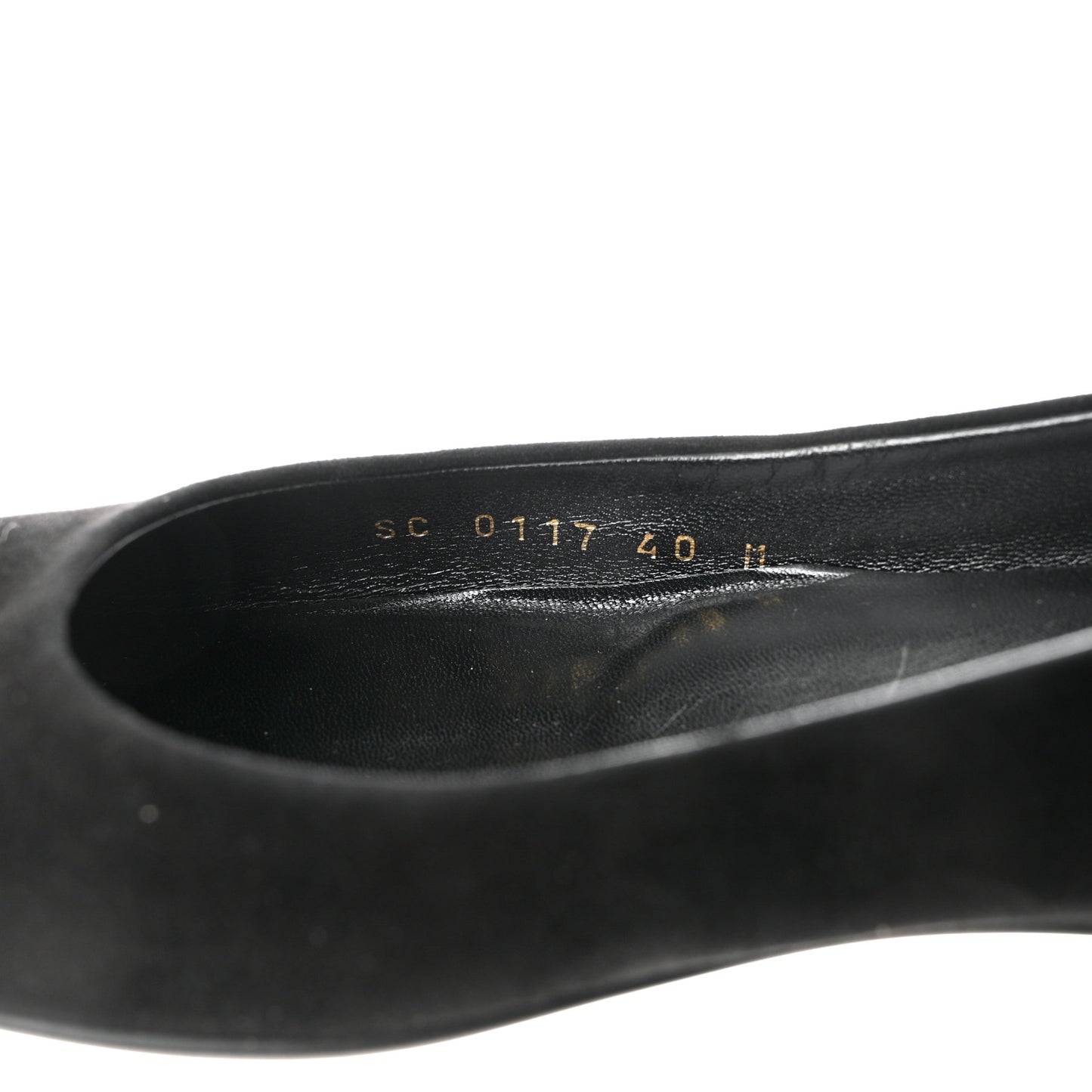 Suede Monogram Uniformes Ballet Flats 40 Black