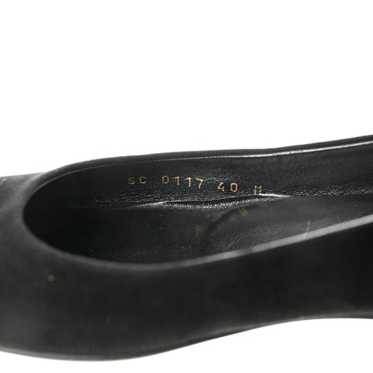 Louis Vuitton Suede Monogram Uniformes Ballet Flats 40 Black 6 of 10