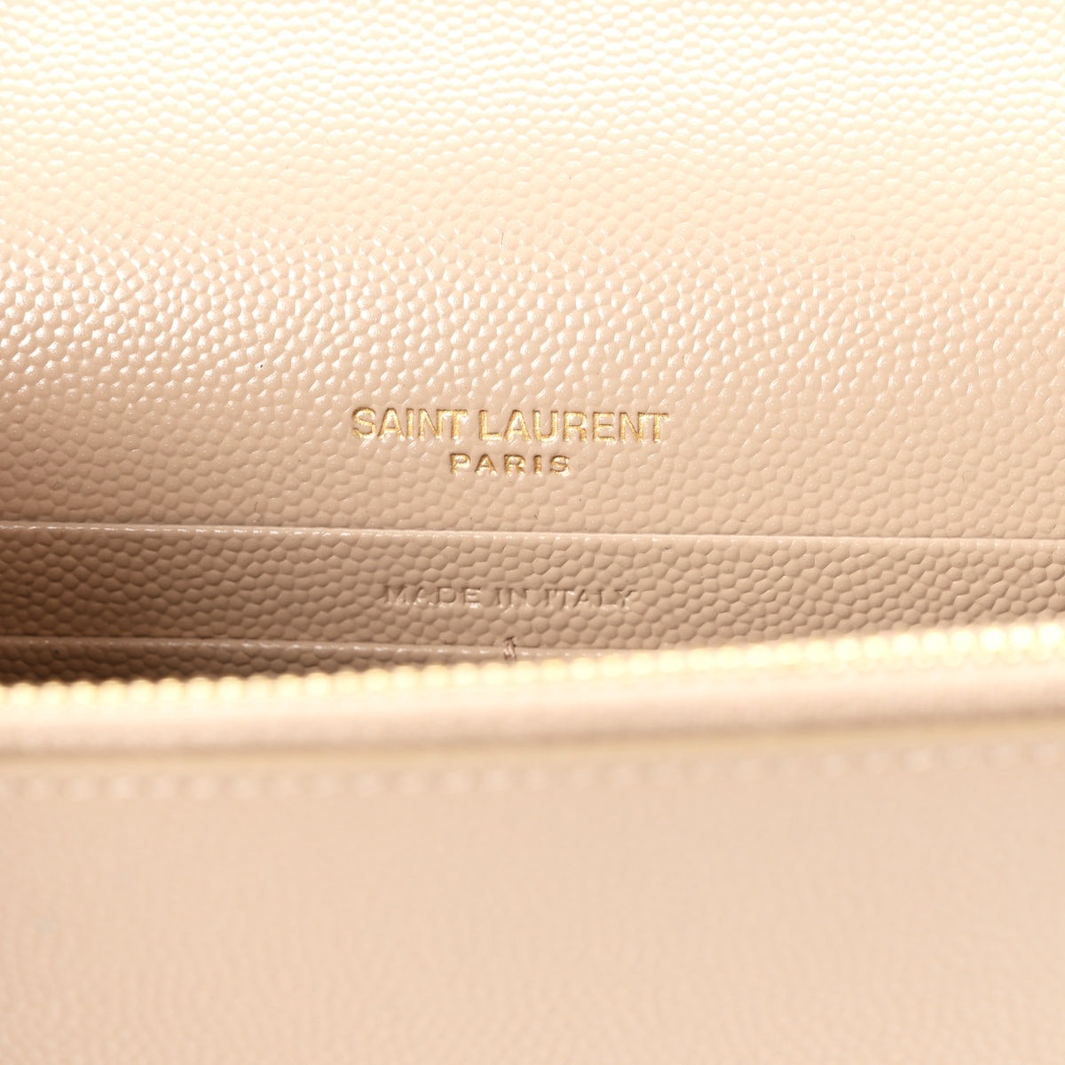 Grain De Poudre Classic Monogram Kate Tassel Chain Wallet Dark Beige