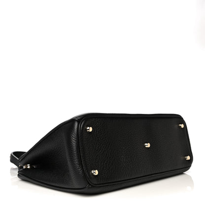 Christian Dior Bullcalf Medium Diorissimo Tote Black Rose Indien 4 of 13