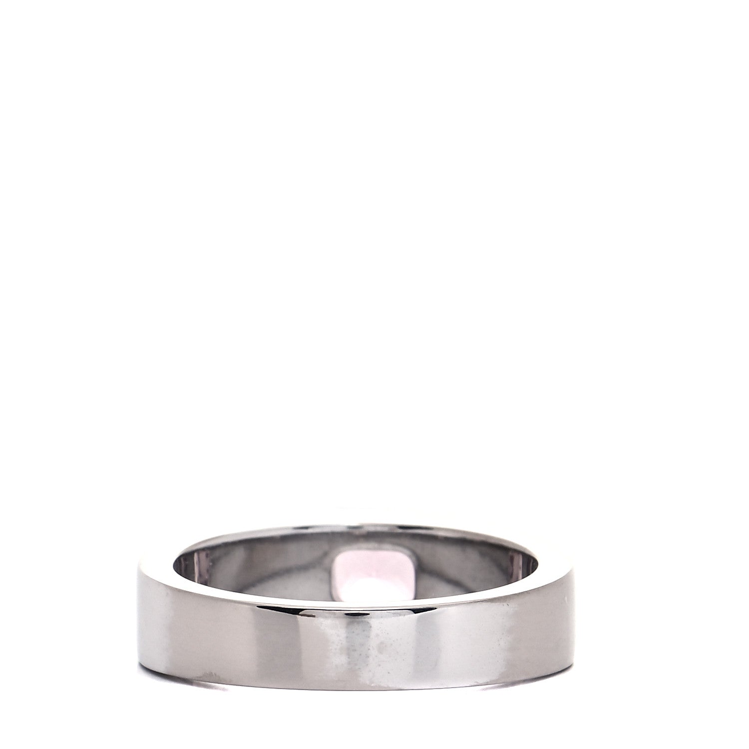 Cartier 18K White Gold Pink Tourmaline Tank Ring 52 6 3 of 5