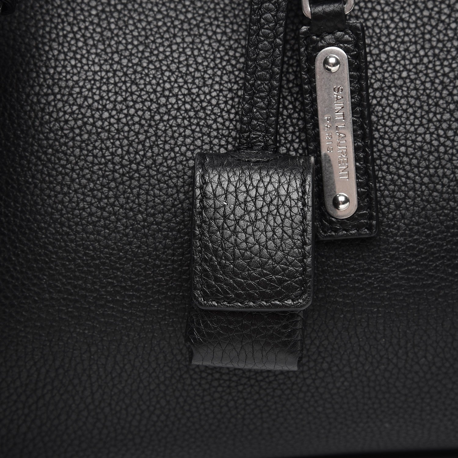 Saint Laurent Grained Calfskin Small Supple Sac De Jour Black 11 of 12