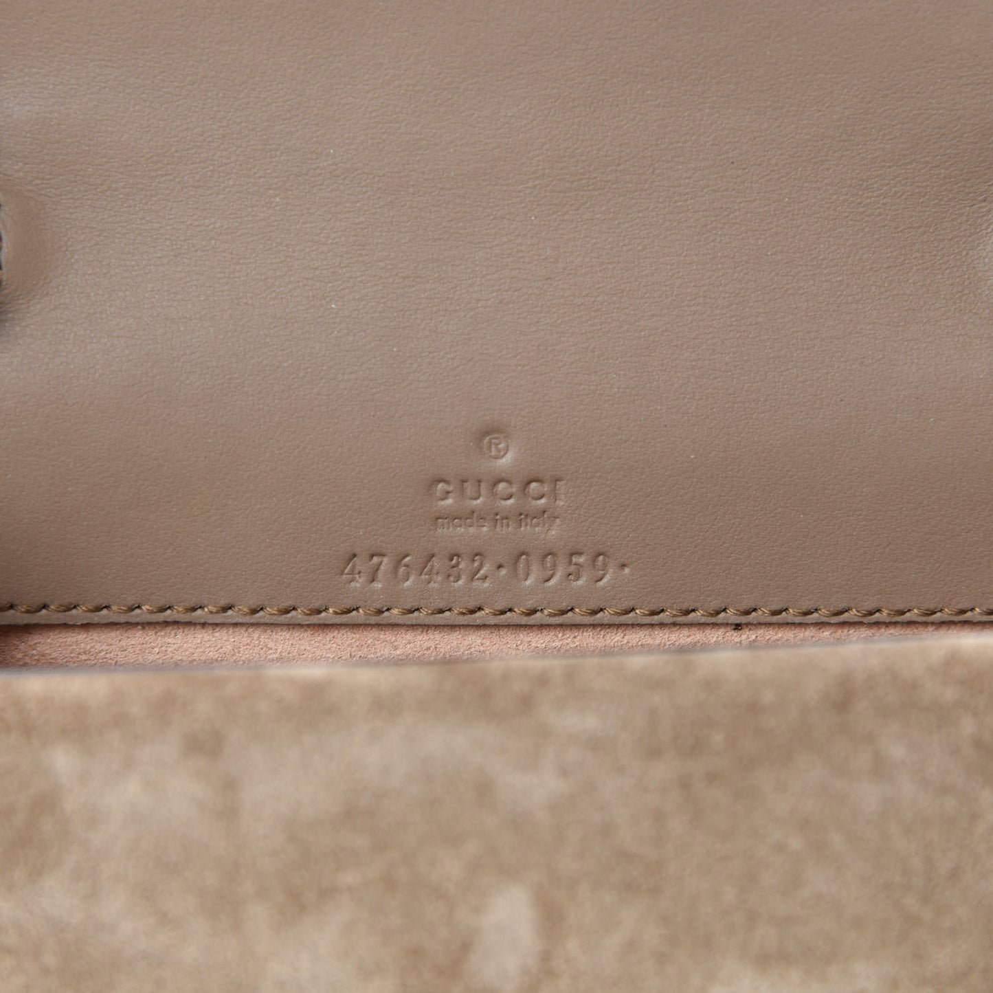 GG Supreme Monogram Super Mini Dionysus Shoulder Bag Taupe