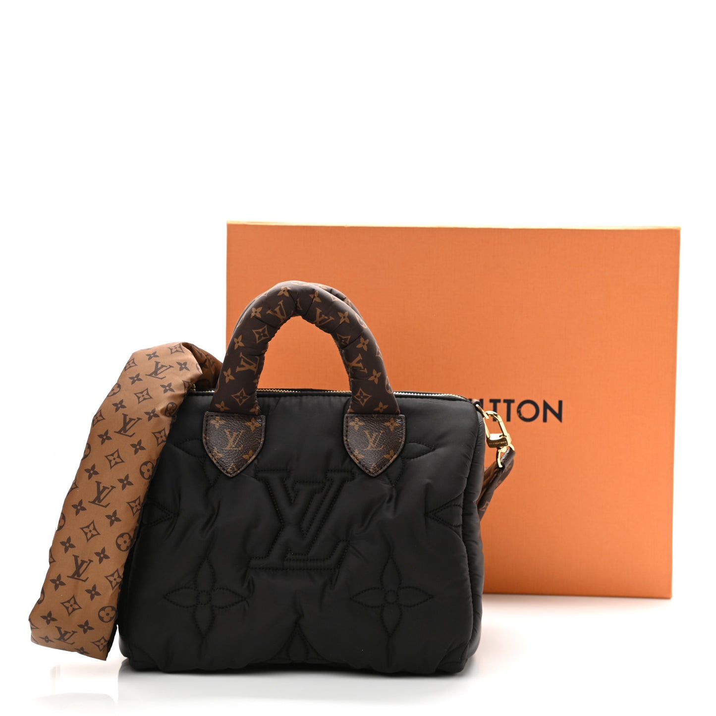 Econyl Mini Monogram Pillow Speedy Bandouliere 25 Black