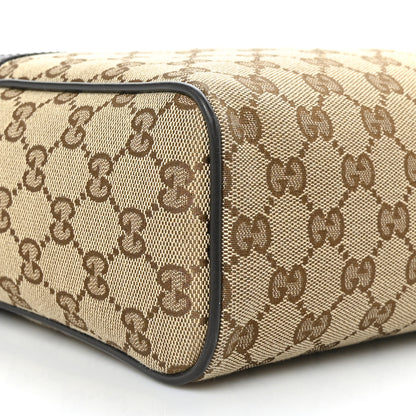 Gucci Monogram Dollar Calfskin Large Camera Case Beige Ebony Testa di Moro Marrone Scuro 8 of 11