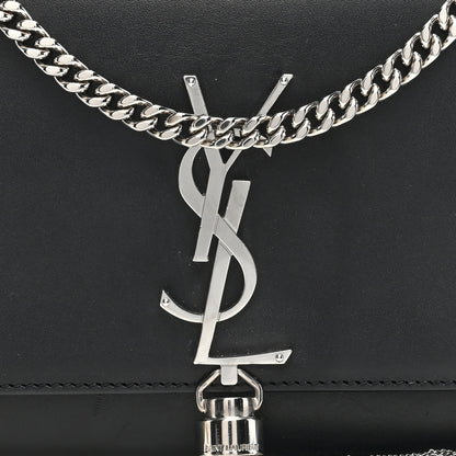 Saint Laurent Smooth Calfskin Small Classic Monogram Kate Tassel Satchel Black 7 of 9