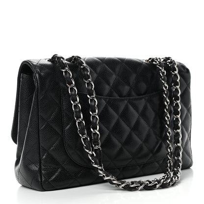 Chanel Caviar Quilted Jumbo Single Flap Black 2 of 4