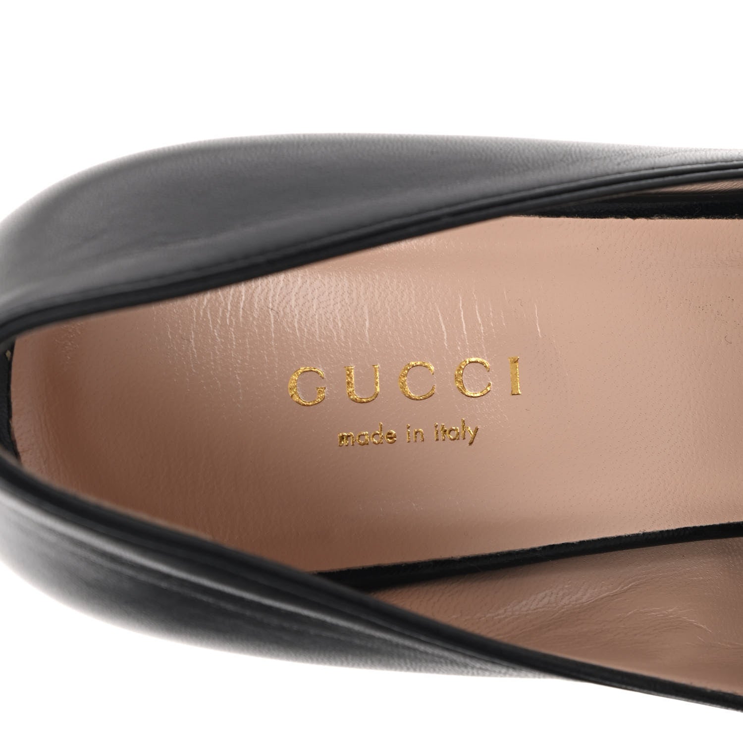Gucci Malaga Kid GG Marmont Fringe Platform High Heel Loafer Pumps 38 Black 6 of 13