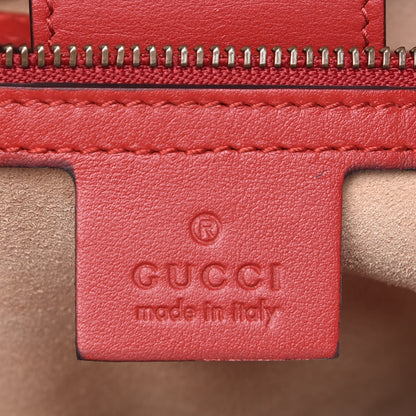 Gucci Calfskin Matelasse Medium GG Marmont Tote Hibiscus Red 7 of 13