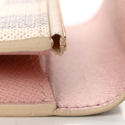 Louis Vuitton Damier Azur Rosalie Coin Purse Rose Ballerine 8 of 11