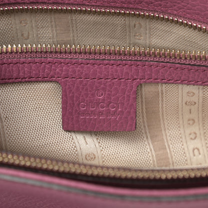Gucci Pebbled Calfskin Interlocking G Tote Fresia Rose 6 of 12