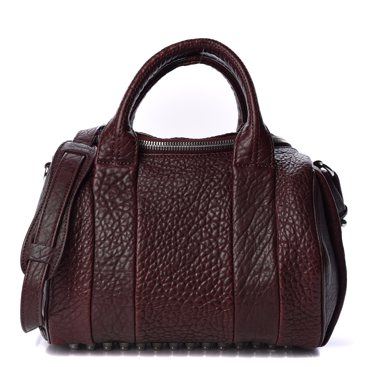 Alexander Wang Pebbled Lambskin Rockie Beet Rhodium Hardware 1 of 8