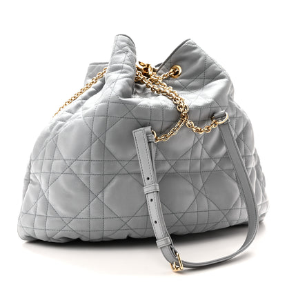 Christian Dior Lambskin Supple Macrocannage Ammi Bag Grey 3 of 9