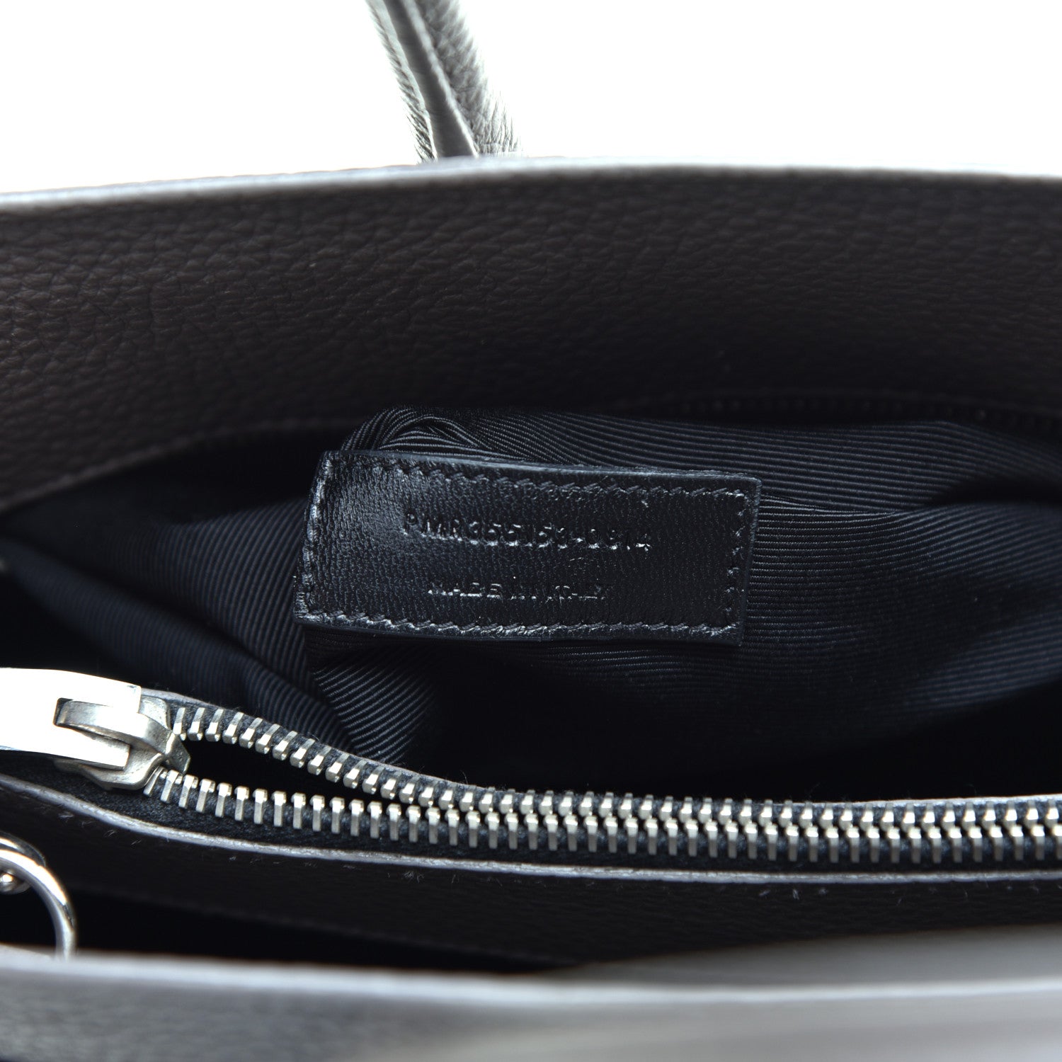 Saint Laurent Grained Calfskin Small Sac De Jour Dark Anthracite 10 of 10