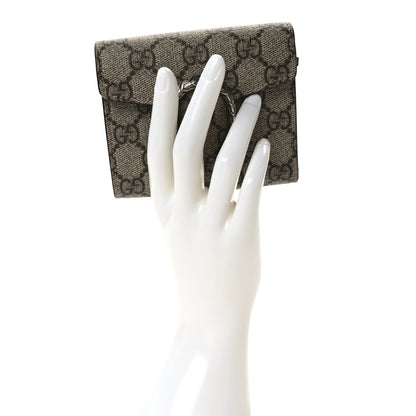 Gucci GG Supreme Monogram Dionysus Card Case Wallet Beige Taupe 2 of 6