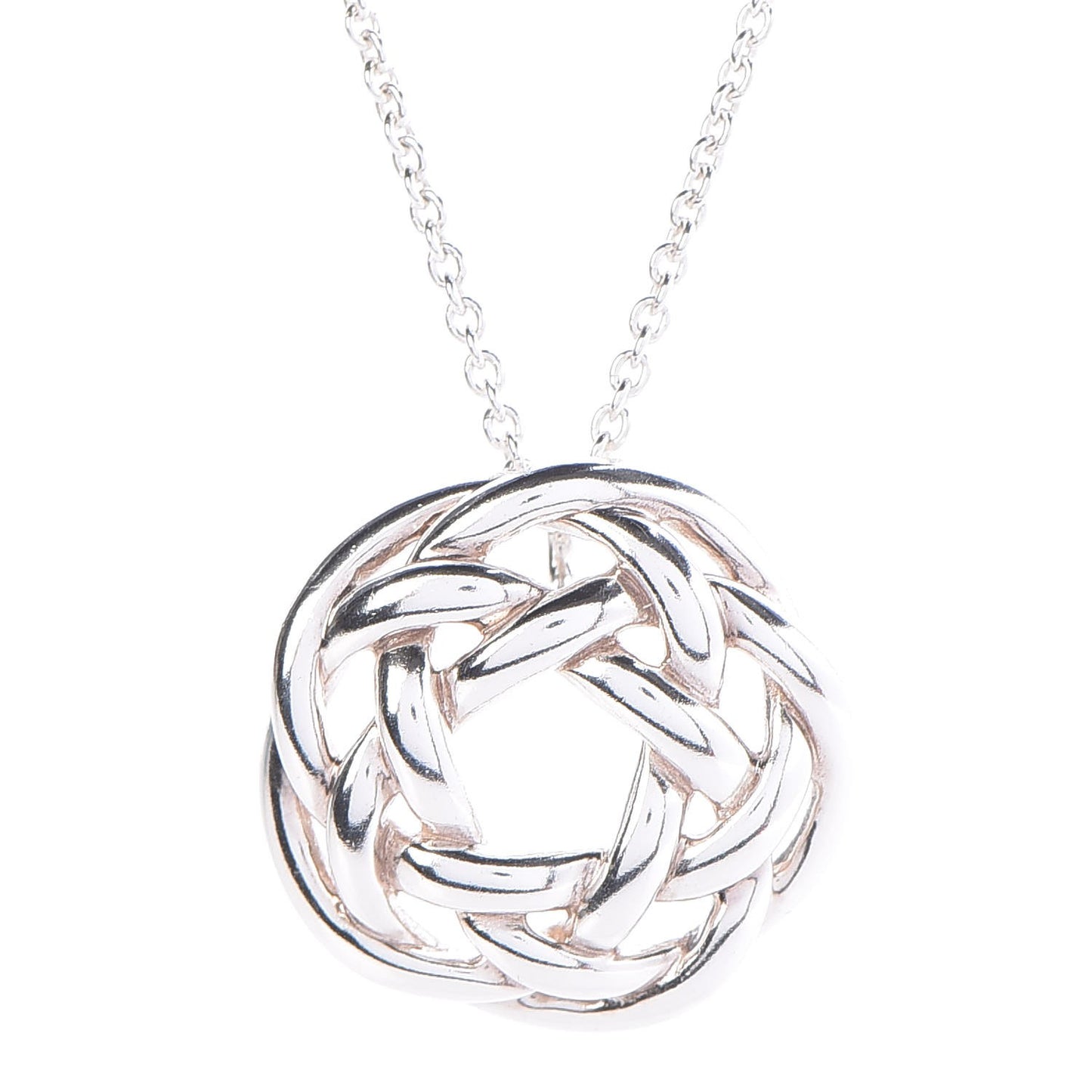 Sterling Silver Love Knot Pendant Necklace