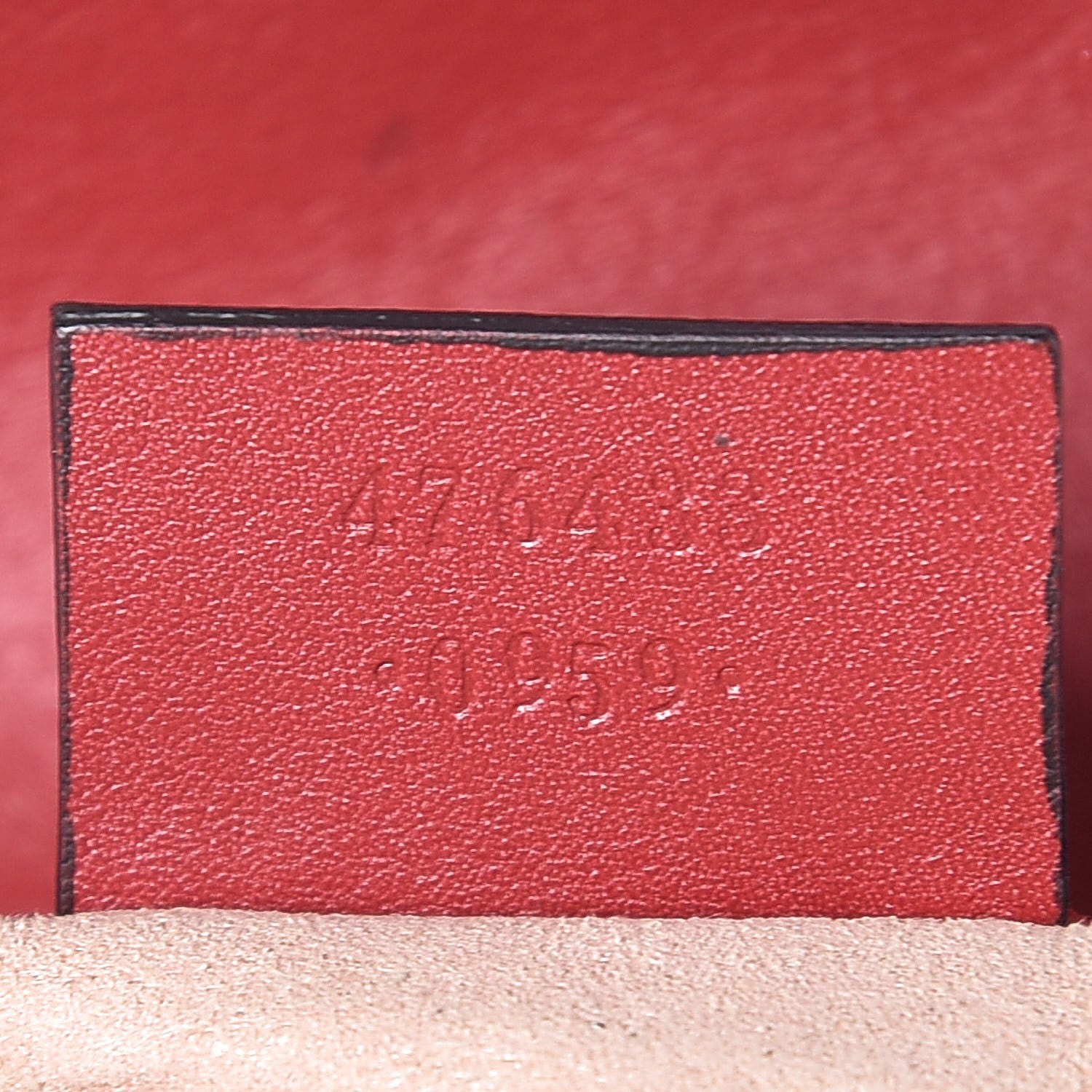 Gucci Calfskin Matelasse Super Mini GG Marmont Shoulder Bag Hibiscus Red 7 of 12
