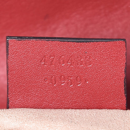 Gucci Calfskin Matelasse Super Mini GG Marmont Shoulder Bag Hibiscus Red 7 of 12